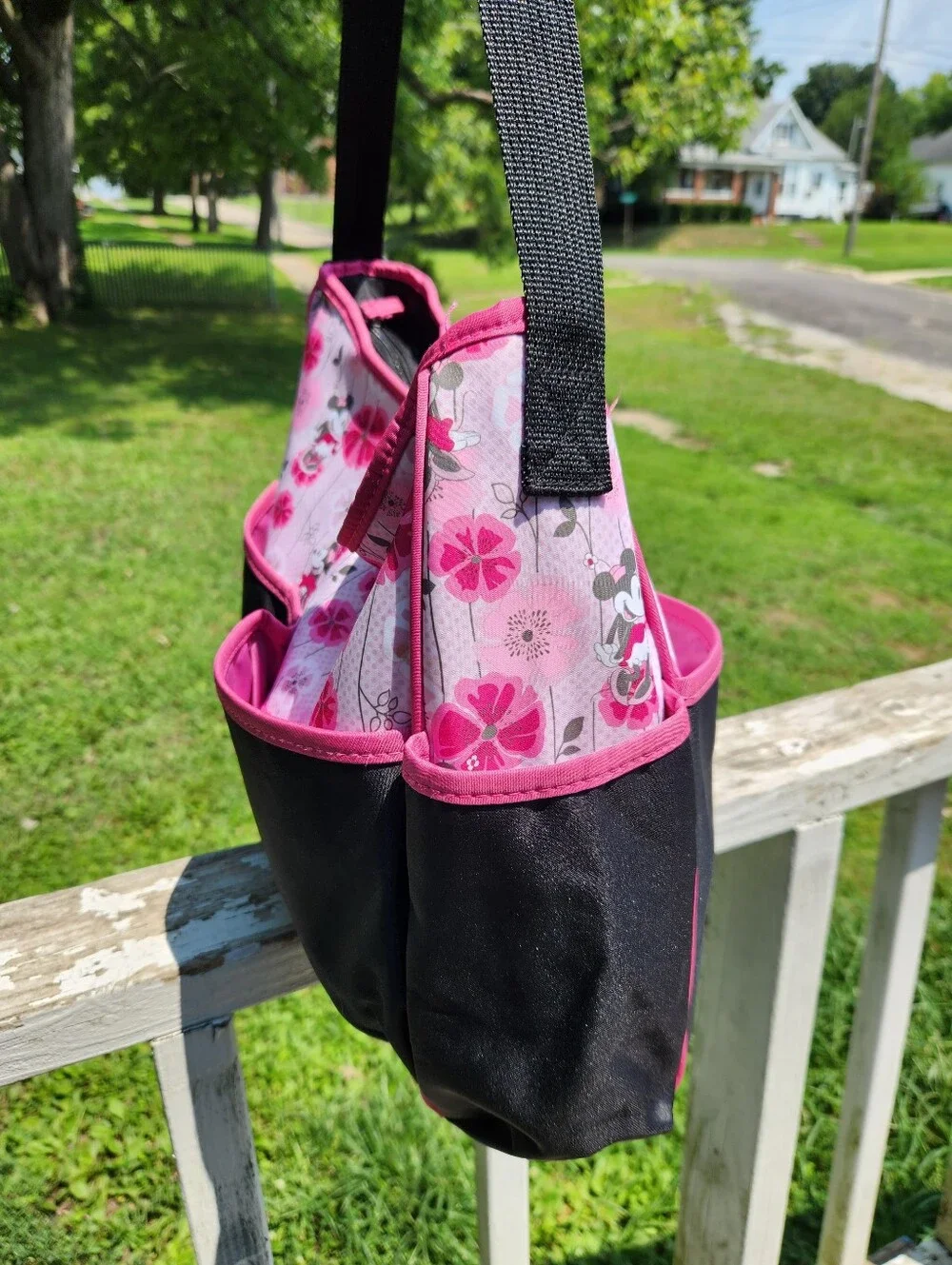 Disney Minnie Mouse multi-functional travel tote diaper bag Like New